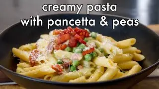 Pasta with Peas and Pancetta