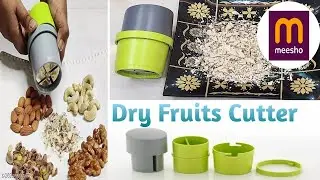 Mini Cheep Dry fruit Cutter Review from Meesho😍 | Meesho Kitchen Gadget |