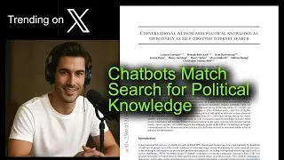Chatbots Match Search for Political Knowledge
