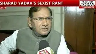 JDU President Sharad Yadav Under Fire For Making Sexist Statement