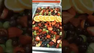 CATERING A PARTY / FRUIT TRAYS #shorts #catering #food