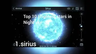 Top 10 brightest stars in night sky