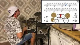 Yamaha DTX452K | Drum Beat for beginners 2 from 15 | Easy drum beat | drum lessons