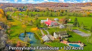 Pennsylvania Farmhouse For Sale | 120 Acres | Pennsylvania Land For Sale | Easy Commute New York