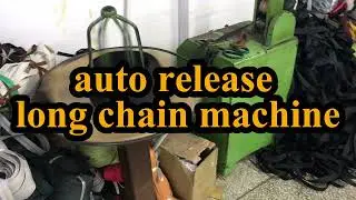 Auto release Long Chain Machine#zippers #zippermachine