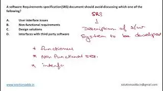 NIC-NIELIT STA 2020 | SE | SRS DOCUMENT | NIC TEST SERIES | SOLUTIONS ADDA | EXPLAINED BY ANSHUMAN