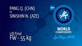 1/8 FW - 55 kg: Q. PANG (CHN) df. N. SINISHIN (AZE) by TF, 10-0