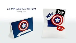 Captain America Pop Up Birthday Cards Handmade | DIY Captain America Birthday Cards Handmade Ideas