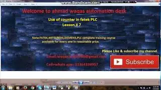 Fatek plc Counter use and inserting method in winproladder