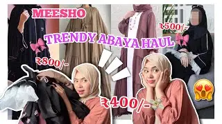 Meesho pinteresty abaya haul starting under ₹500/- 😍😱 must watch ‼️🙋‍♀️🎀bow abaya , jacket abaya🤌
