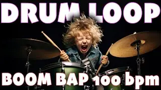 Boom Bap Hip Hop Drum Loop 100 BPM // The Hybrid Drummer