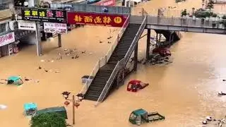 CHINA IS COLLAPSING: Giant Dam Bursts, Bridges Collapse In China Submerge Cities