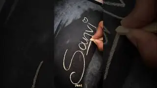 Slate Pencil So Satisfying 😌 #namewriting #slatepencil #satisfying #claylovers #slatecruncher
