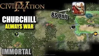 Churchill - Always War (Immortal TT on) EP03: Knights and Longbows | Co-op Civ IV
