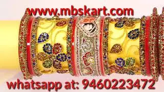 Latest Bridal bangle set, suhag chuda, dulhan chura design with picture bangles
