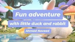 Fun adventure with little duck and rabbit | Magical frog adventure | Sparkling Lake |