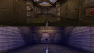 Quake 1 Enhanced PC Splitscreen multiplayer walkthrough Part 1 - 4K 60FPS no commentary