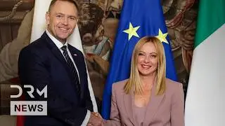 WATCH: Italian PM Meloni Meets Polish President Nawrocki Ahead of Winter Olympics Opening | AC15