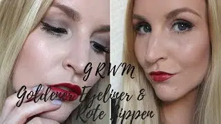 GRWM: Goldener Eyeliner & Rote Lippen | Winter Makeup | LaBellaVida