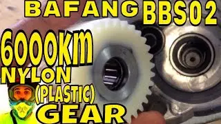 6000km Nylon (plastic) gear tested on cargo bike with Bafang BBS02 8fun electric bike motor