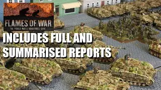 Flames of War Battle Report - D-Day German vs Veteran US Shermans