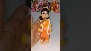 Ram ji Idol Making 🙏 Diy Ram ji #jaishreeram #clayart #ramnavami #shorts #koyelzcorner #superclay