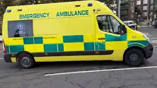 Guy's & St Thomas's ECMO Retrieval Team Volvo XC90 and Renault Ambulance Responding in Convoy.
