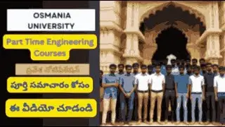 Osmania University PG Engineering Part Time Admission Notification: Everything You Need to Know!