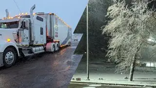 NASCAR Haulers are Currently Parked due to Major Winter Storm.