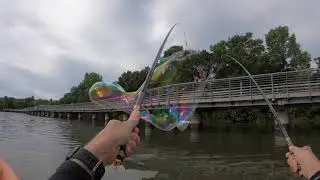 Lady Bird Lake Kayak Bubbles 20200517