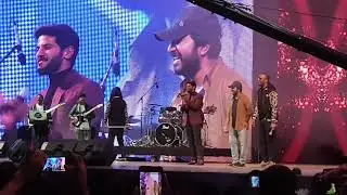 Dulquer and Vineeth Sreenivasan | First duet song!  rocked the stage |Dubai| #DQ #vineethsreenivasan