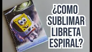 ¿Cómo sublimar libreta espiral?