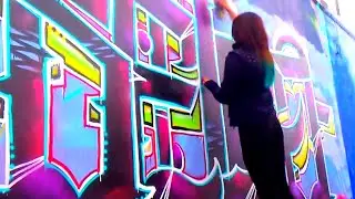 BELKA GIRL GRAFFITI EVENTO GRAFFIKA NEZA