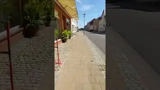 Spazieren bei sch&ouml;nstem Wetter durch Putlitz, Prignitz