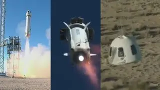 Blue Origin New Shepard NS-10 Launch & Landing Crew Capsule Successfully