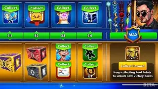 8 ball pool New Boxes 🤯 Animated Avatar & Cues Pool Pass Level Max Season of Seasons