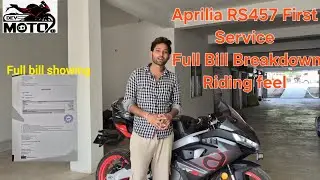 Aprilia Rs457 First Service | Full Bill Breakdown | Riding Feel Explained 