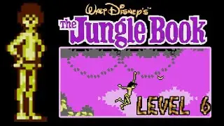 Jungle Book NES Gameplay - Level 6 And Third Boss Fight with Mischievous Monkey Mask [Dendy]