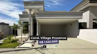 R$ 1.700.000 | CASA NOVA 3 SUÍTES, ESCRITÓRIO, PISCINA, COZINHA GOURMET, CONDOMINIO VILLAGE PROVENCE