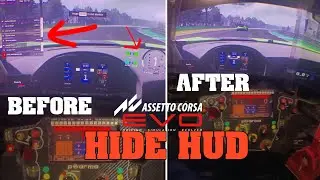 Assetto Corsa EVO : Disable HUD in in 1 CLICK for Sim Racing Cockpit triple screen gameplay