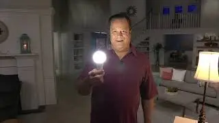 BrightLiving Set of 4 LED Light Bulbs with Built-In Back-Up Battery on QVC