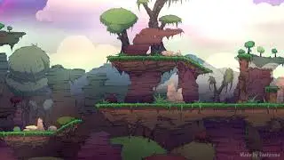 Side scroller platformer level art
