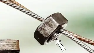 DIY Tools | How to Make a Loop from Metal Cable with Nut
