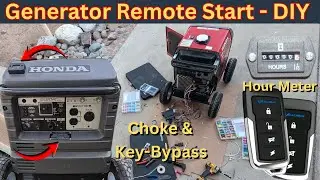 Honda EU3000is Generator Remote Start - DIY Budget Alarm, Choke & Key Bypass