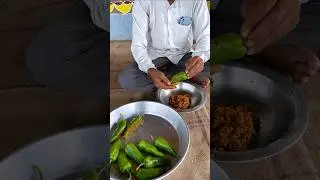 Rajasthani mirchi vada recipe 😋 #recipe #reels #shorts #viral #desi #farm
