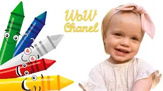 Green Red Blue Yellow White colors song | Chanel&rsquo;s nursery rhymes and kids songs