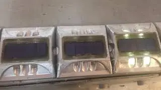 Vialeta solar 2 caras 4 leds color blanco