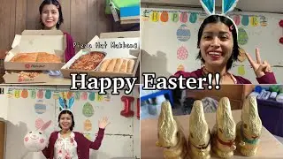 Easter Vlog + Pizza Hut Mukbang #LatePost | Rose Clare Fernandez