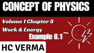 CONCEPT OF PHYSICS | VOLUME 1 | CHAPTER 8 | EXAMPLE 8.1 | H.C.VERMA