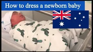 How to dress up newborn baby|Newborn baby dress up in hospital| Indian family in Hobart @Nivikavlogs